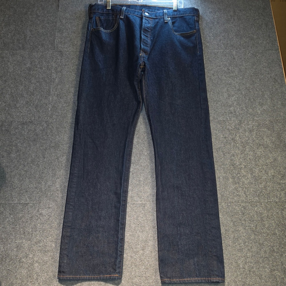 Levi's 501 Original Fit Jeans Mens 36x32 Dark Indigo Excellent 501-2331